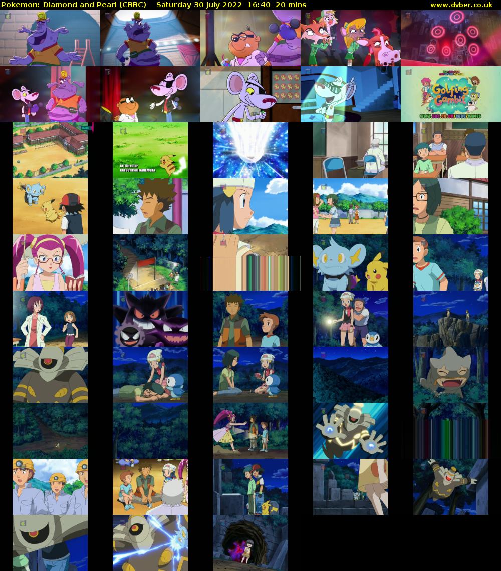 Pokemon: Diamond and Pearl (CBBC) Saturday 30 July 2022 16:40 - 17:00