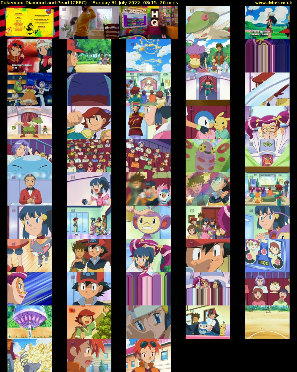 Pokemon: Diamond and Pearl (CBBC) Sunday 31 July 2022 08:15 - 08:35