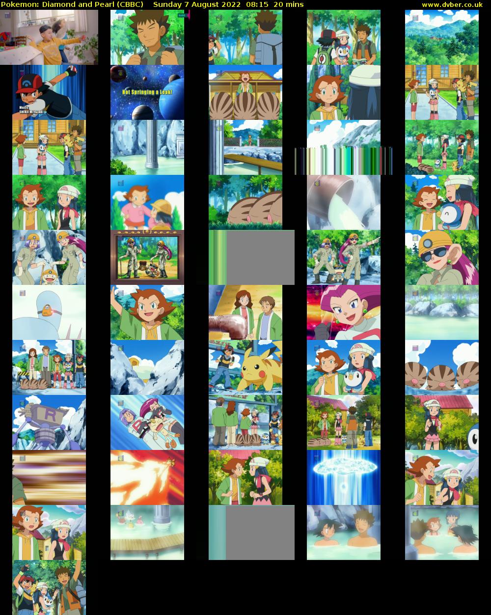 Pokemon: Diamond and Pearl (CBBC) Sunday 7 August 2022 08:15 - 08:35