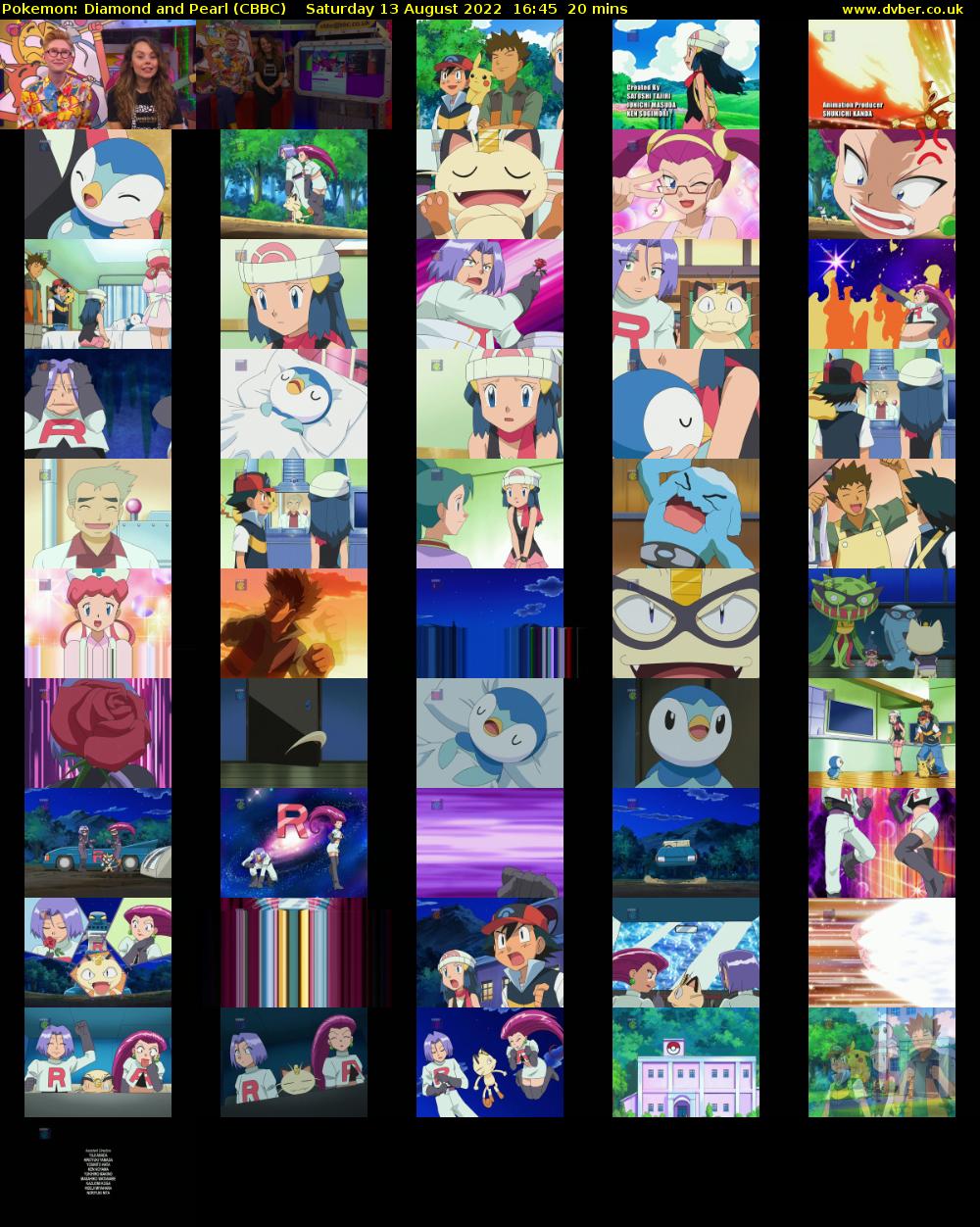 Pokemon: Diamond and Pearl (CBBC) Saturday 13 August 2022 16:45 - 17:05