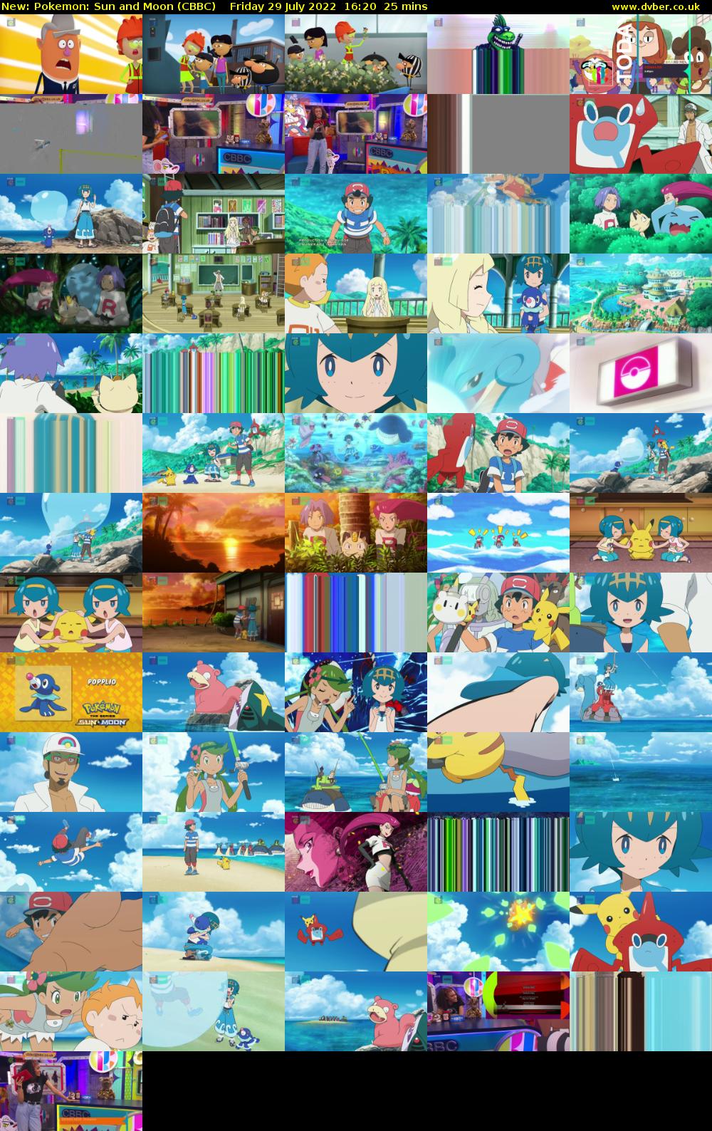 Pokemon: Sun and Moon (CBBC) Friday 29 July 2022 16:20 - 16:45