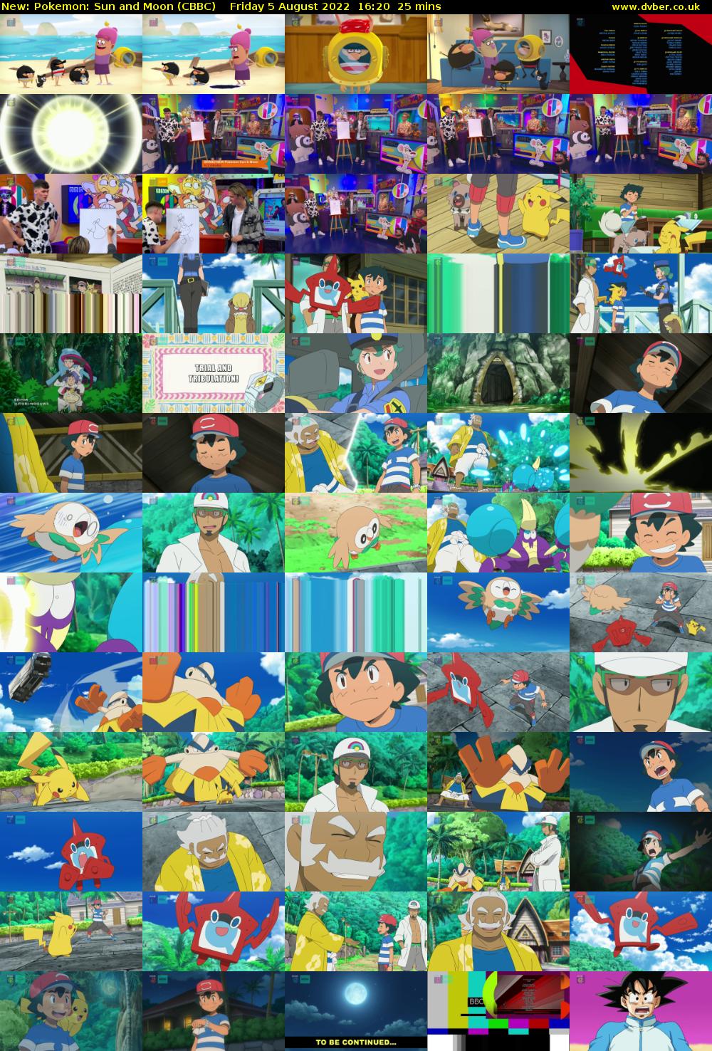 Pokemon: Sun and Moon (CBBC) Friday 5 August 2022 16:20 - 16:45