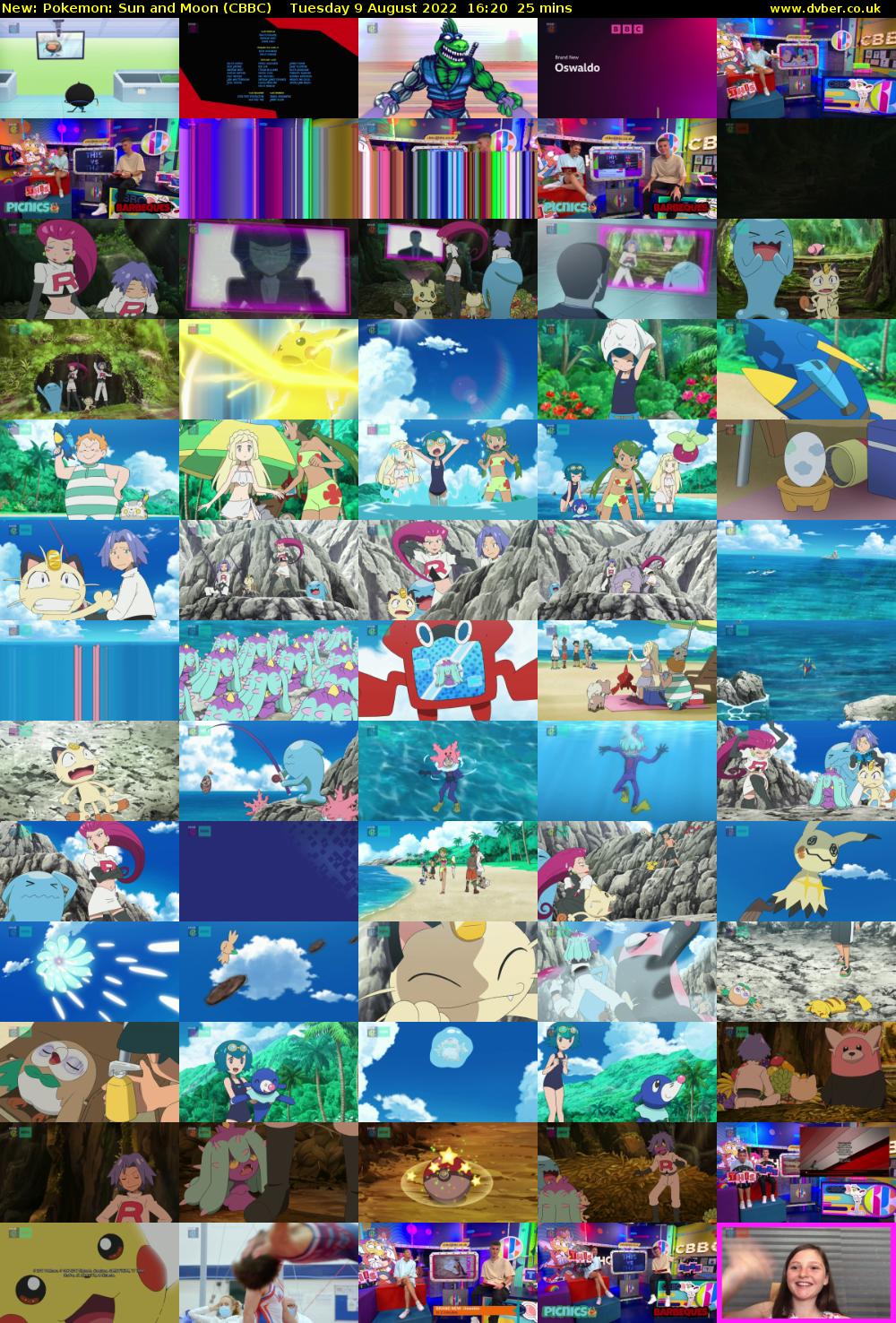 Pokemon: Sun and Moon (CBBC) Tuesday 9 August 2022 16:20 - 16:45