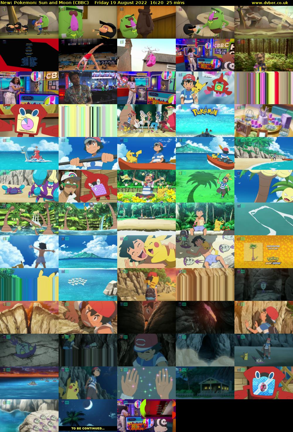 Pokemon: Sun and Moon (CBBC) Friday 19 August 2022 16:20 - 16:45