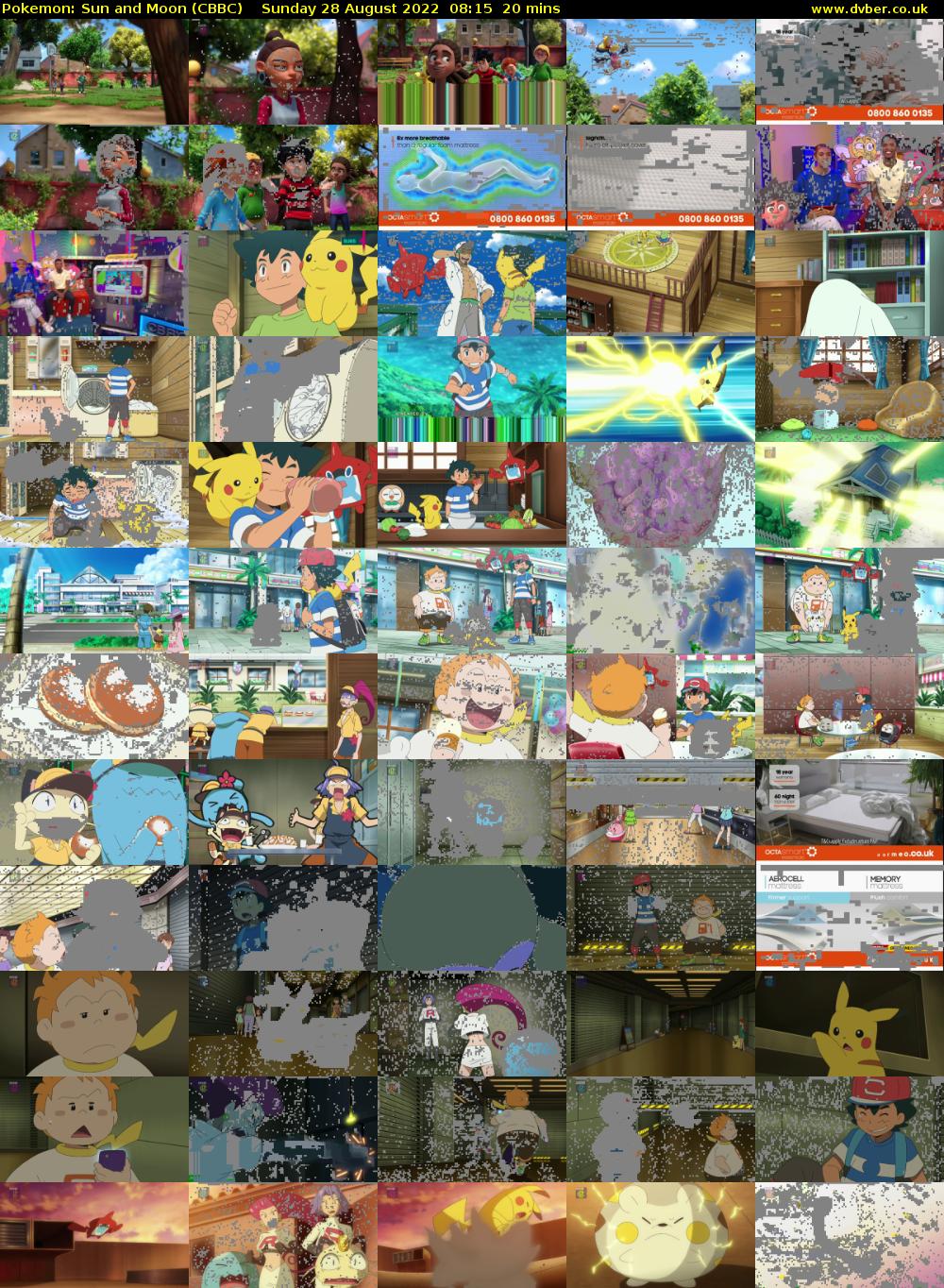 Pokemon: Sun and Moon (CBBC) Sunday 28 August 2022 08:15 - 08:35