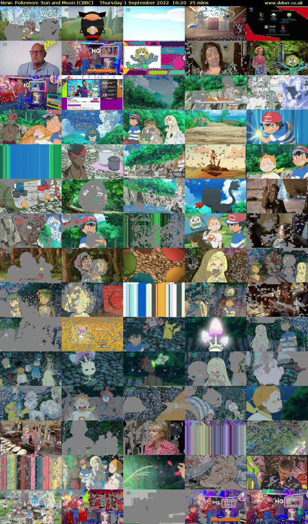 Pokemon: Sun and Moon (CBBC) Thursday 1 September 2022 16:20 - 16:45