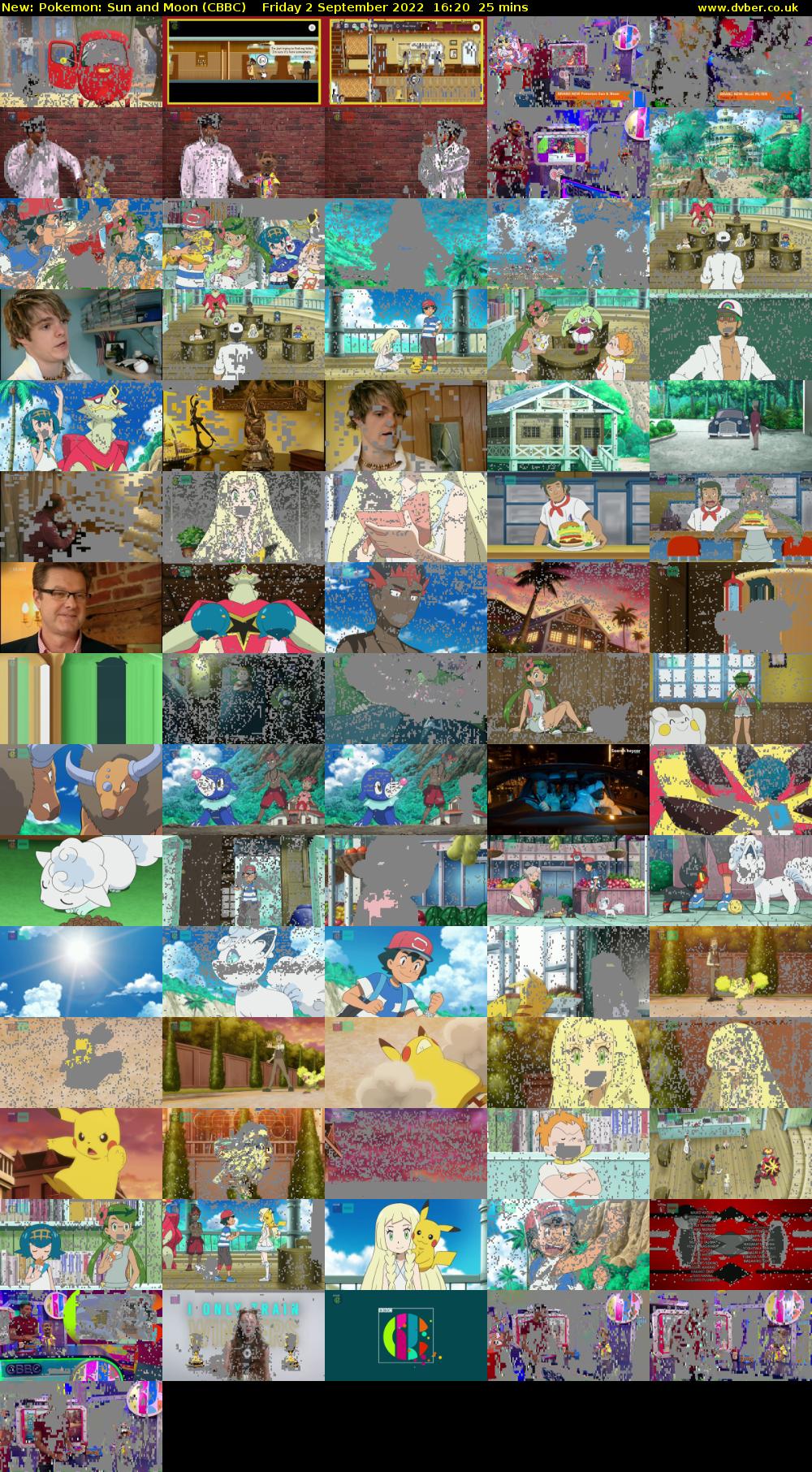 Pokemon: Sun and Moon (CBBC) Friday 2 September 2022 16:20 - 16:45