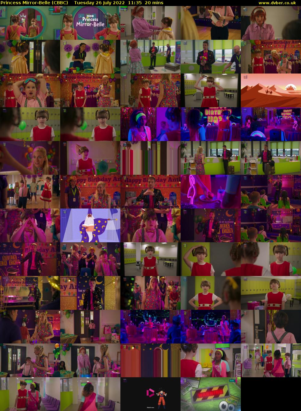 Princess Mirror-Belle (CBBC) Tuesday 26 July 2022 11:35 - 11:55