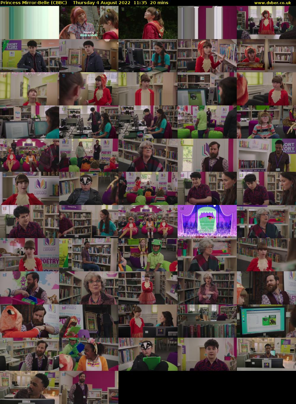 Princess Mirror-Belle (CBBC) Thursday 4 August 2022 11:35 - 11:55