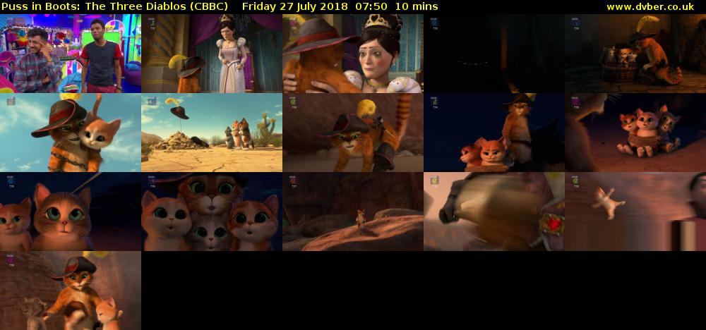 Puss in Boots: The Three Diablos (CBBC) Friday 27 July 2018 07:50 - 08:00