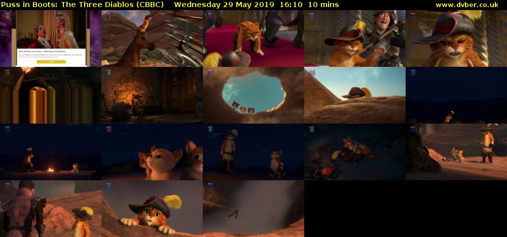 Puss in Boots: The Three Diablos (CBBC) Wednesday 29 May 2019 16:10 - 16:20