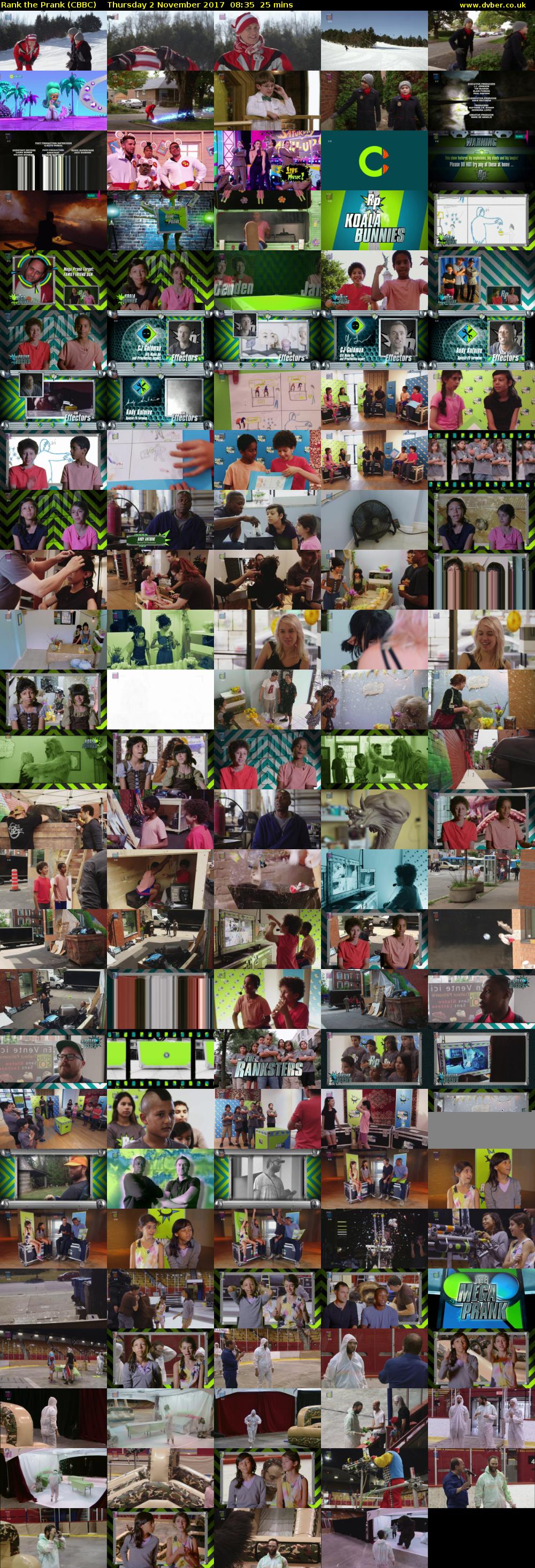 Rank the Prank (CBBC) Thursday 2 November 2017 08:35 - 09:00