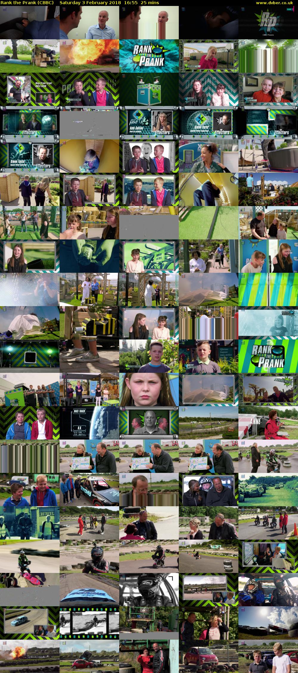 Rank the Prank (CBBC) Saturday 3 February 2018 16:55 - 17:20
