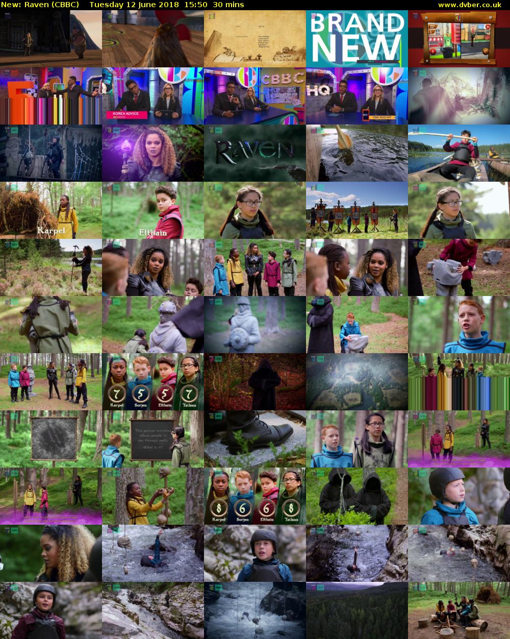 Raven (CBBC) Tuesday 12 June 2018 15:50 - 16:20