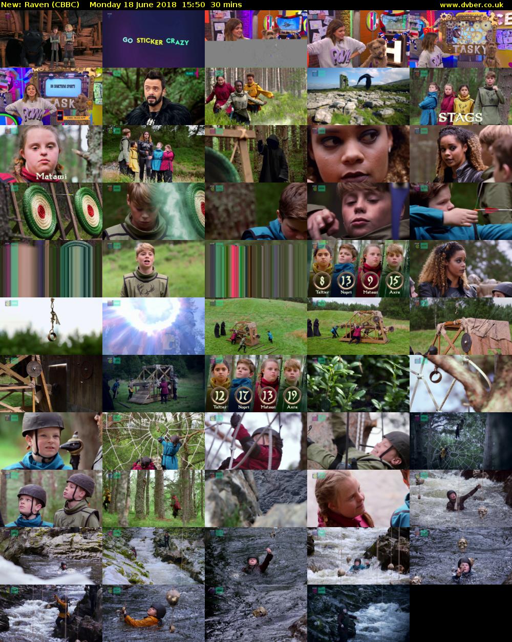 Raven (CBBC) Monday 18 June 2018 15:50 - 16:20