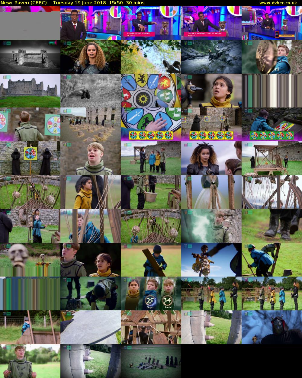 Raven (CBBC) Tuesday 19 June 2018 15:50 - 16:20