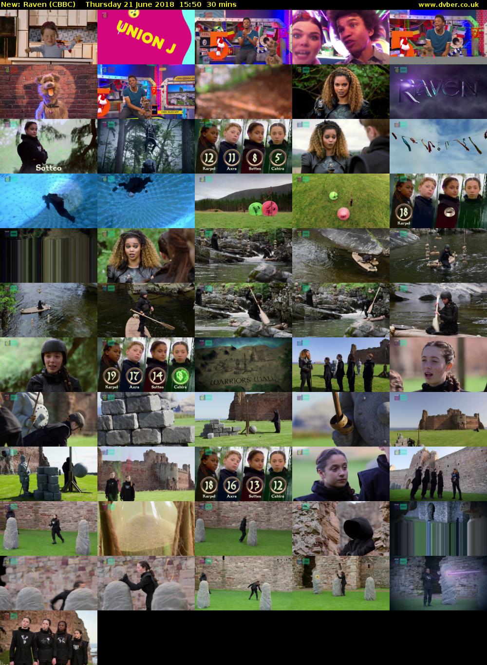 Raven (CBBC) Thursday 21 June 2018 15:50 - 16:20