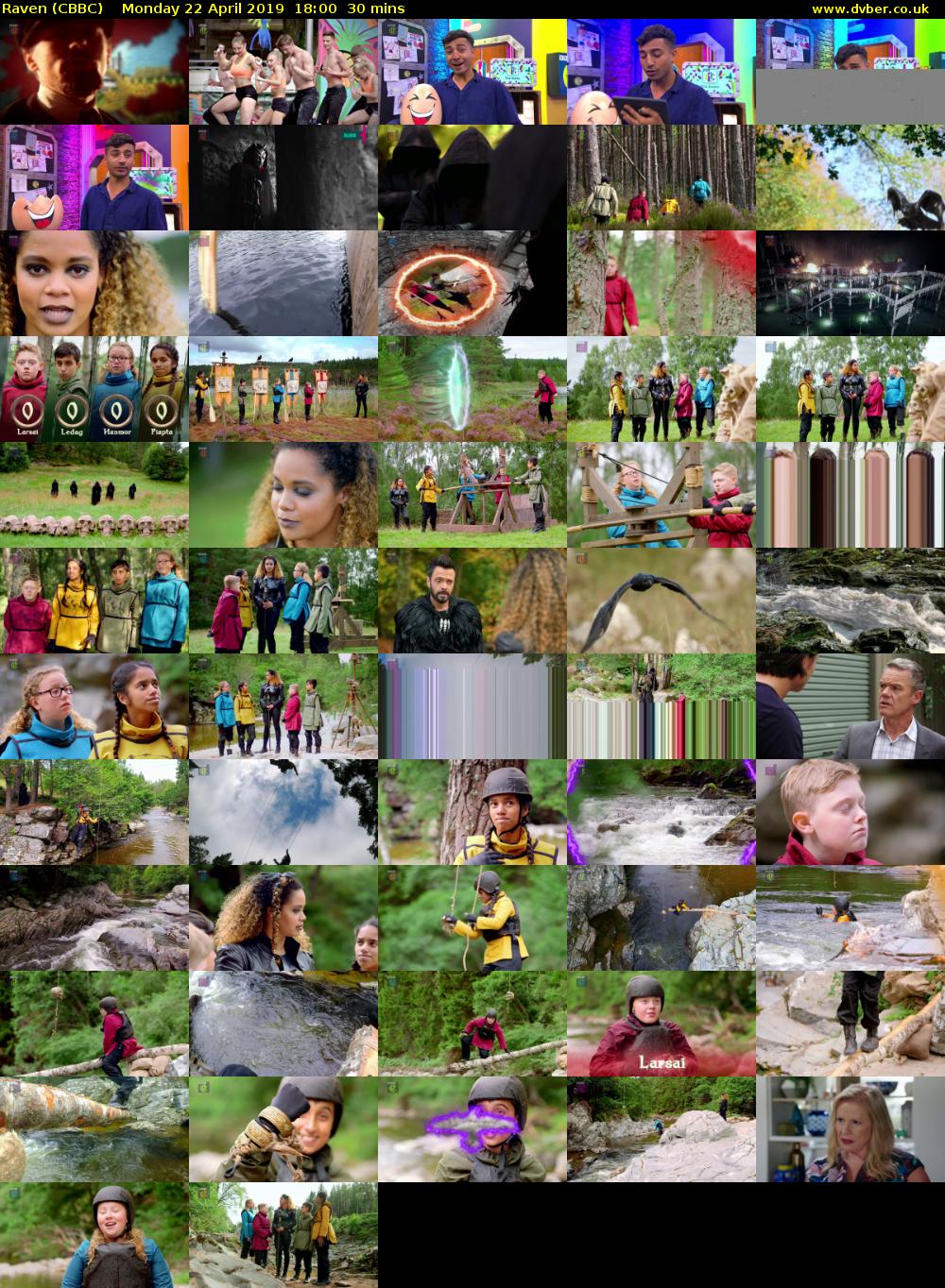 Raven (CBBC) Monday 22 April 2019 18:00 - 18:30