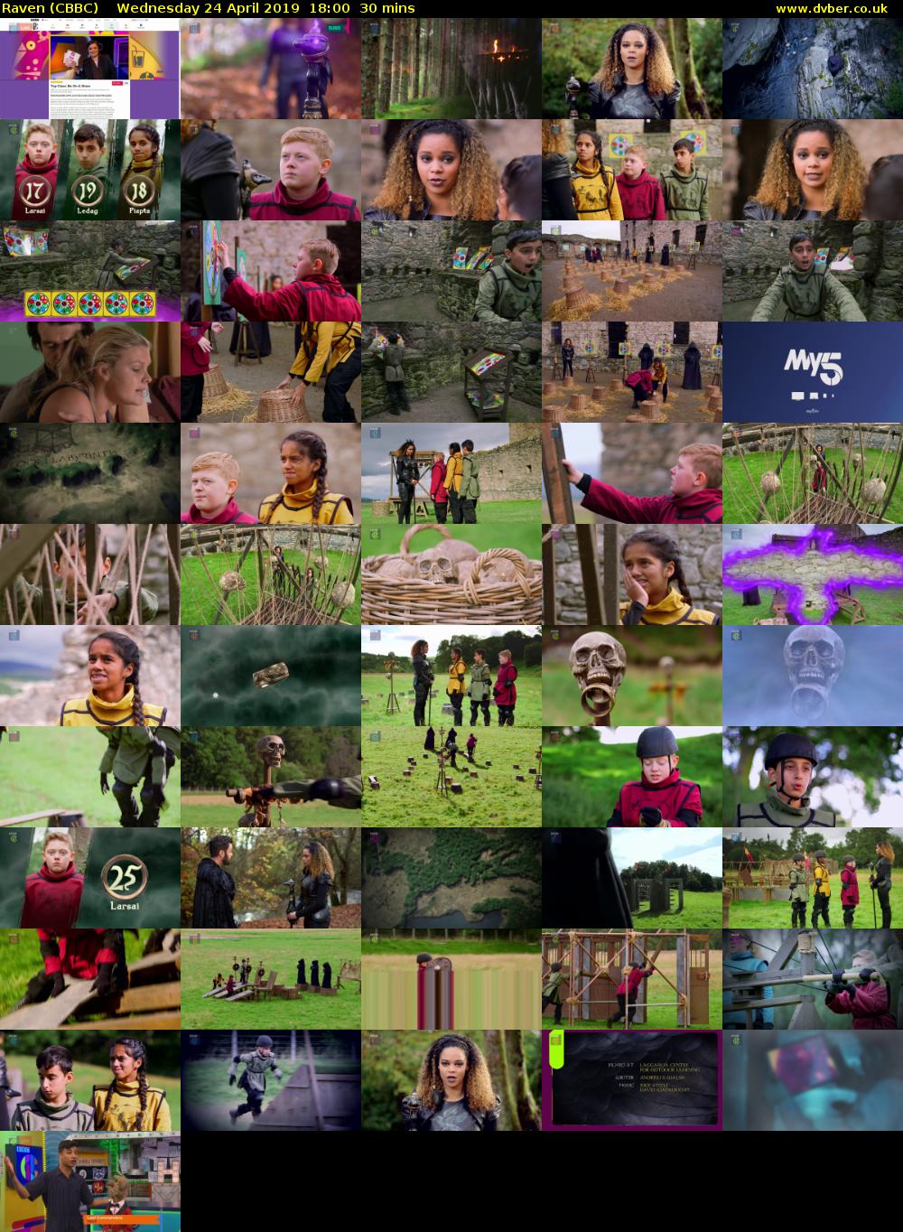 Raven (CBBC) Wednesday 24 April 2019 18:00 - 18:30