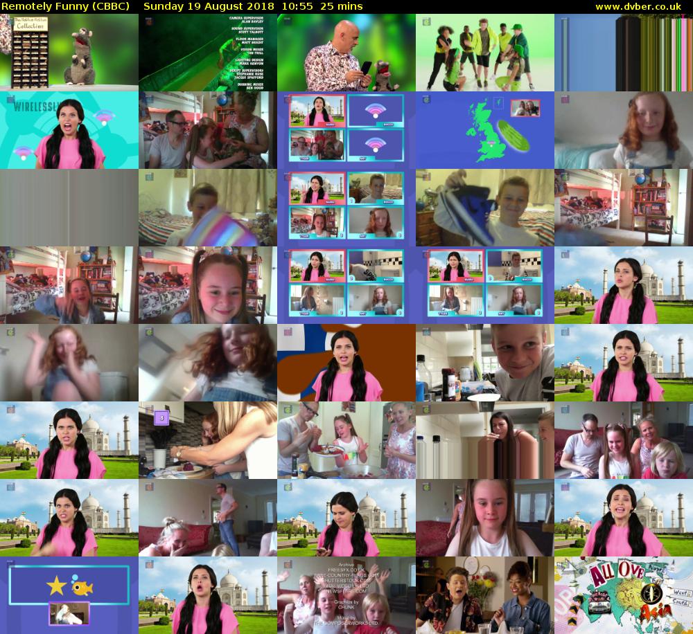 Remotely Funny (CBBC) Sunday 19 August 2018 10:55 - 11:20
