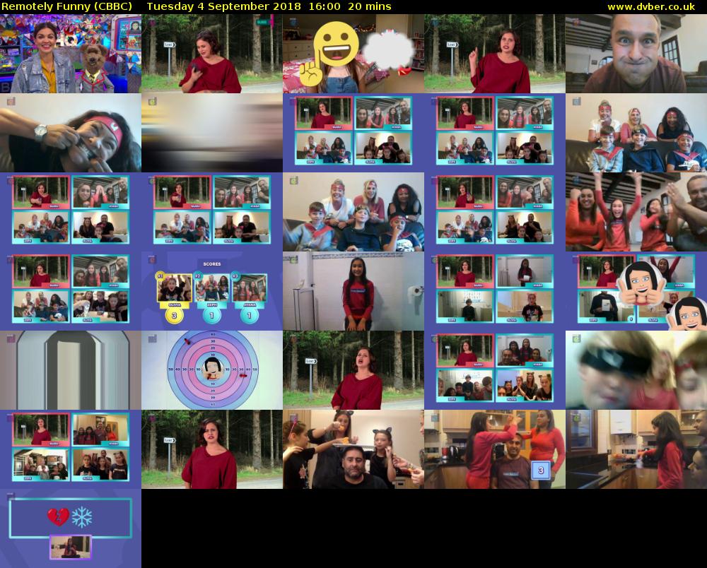 Remotely Funny (CBBC) Tuesday 4 September 2018 16:00 - 16:20
