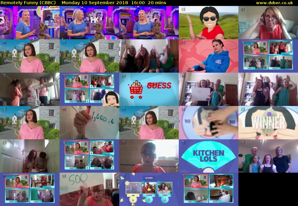 Remotely Funny (CBBC) Monday 10 September 2018 16:00 - 16:20