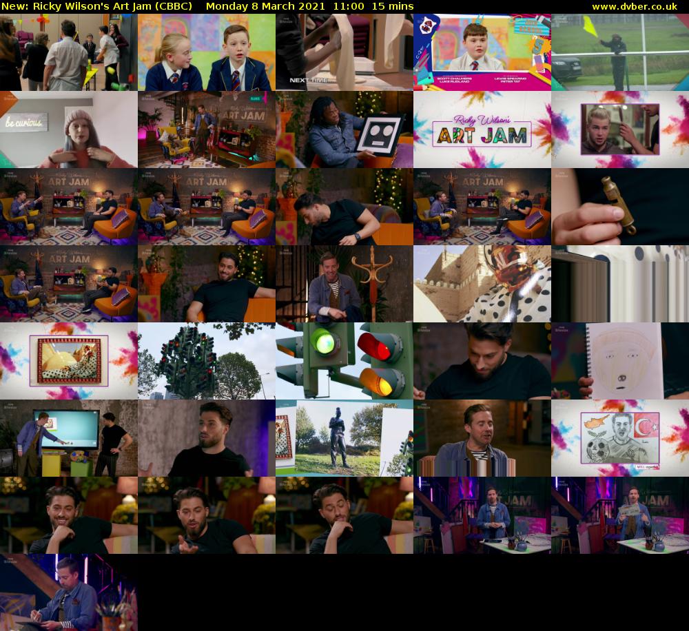 Ricky Wilson's Art Jam (CBBC) Monday 8 March 2021 11:00 - 11:15