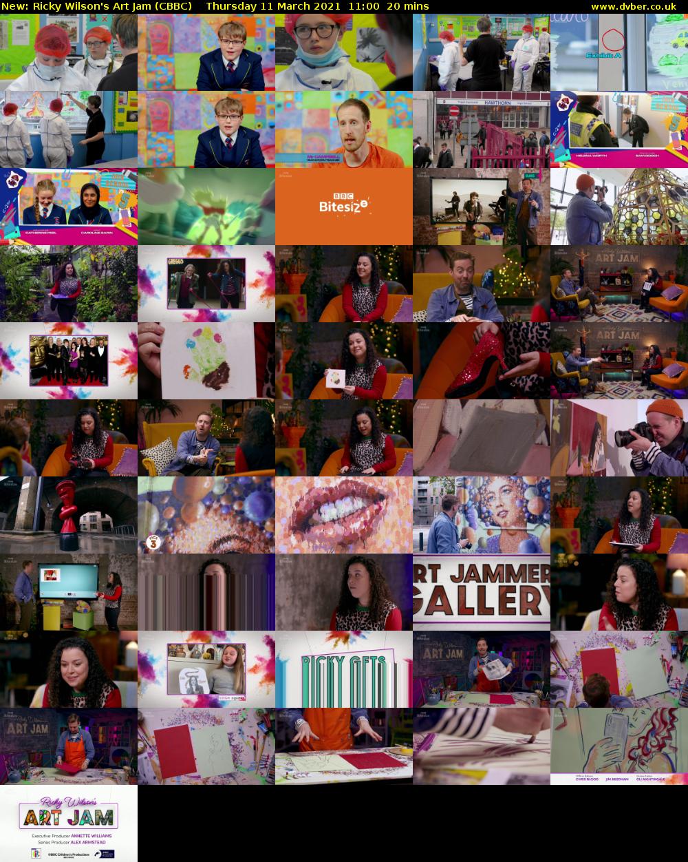 Ricky Wilson's Art Jam (CBBC) Thursday 11 March 2021 11:00 - 11:20