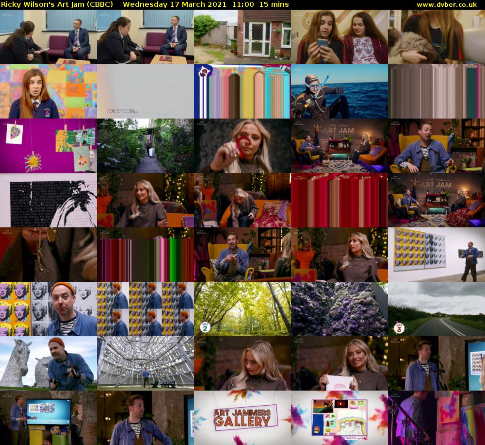 Ricky Wilson's Art Jam (CBBC) Wednesday 17 March 2021 11:00 - 11:15