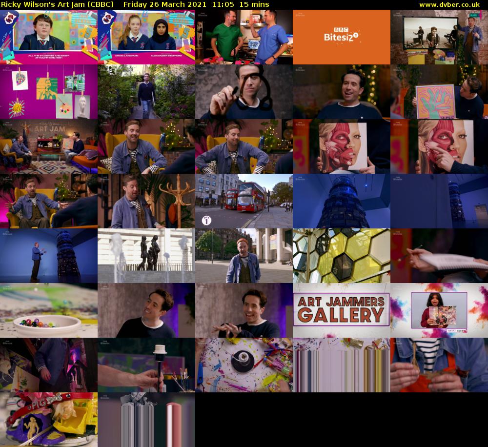 Ricky Wilson's Art Jam (CBBC) Friday 26 March 2021 11:05 - 11:20