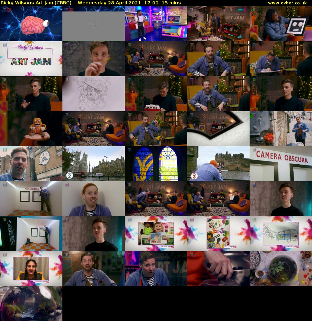 Ricky Wilsons Art Jam (CBBC) Wednesday 28 April 2021 17:00 - 17:15