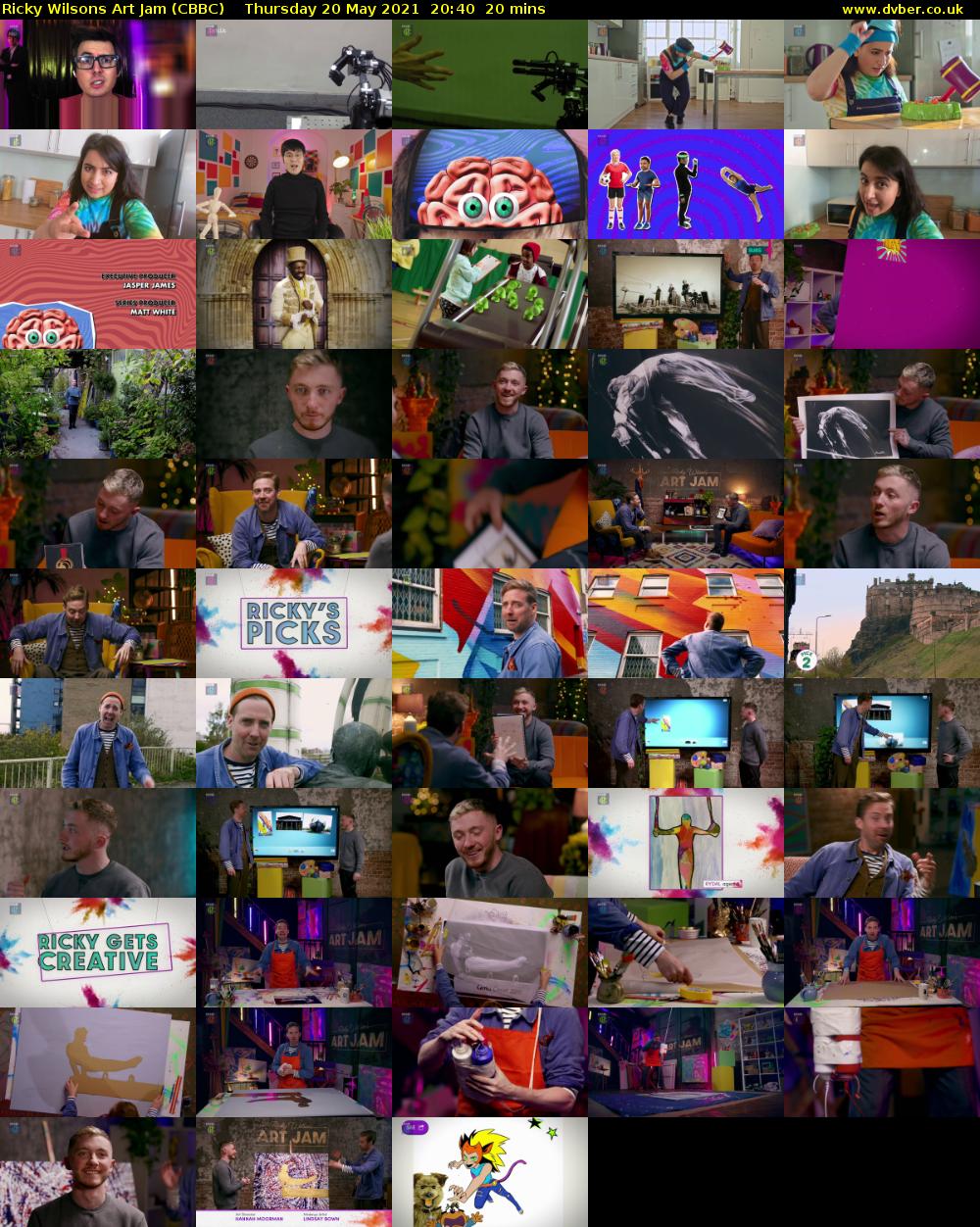 Ricky Wilsons Art Jam (CBBC) Thursday 20 May 2021 20:40 - 21:00