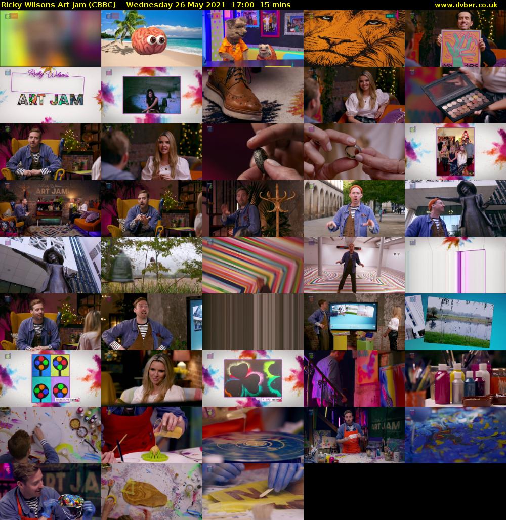 Ricky Wilsons Art Jam (CBBC) Wednesday 26 May 2021 17:00 - 17:15