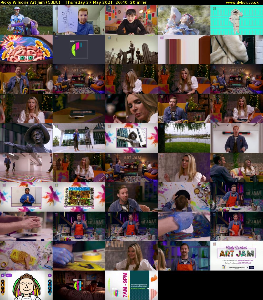 Ricky Wilsons Art Jam (CBBC) Thursday 27 May 2021 20:40 - 21:00