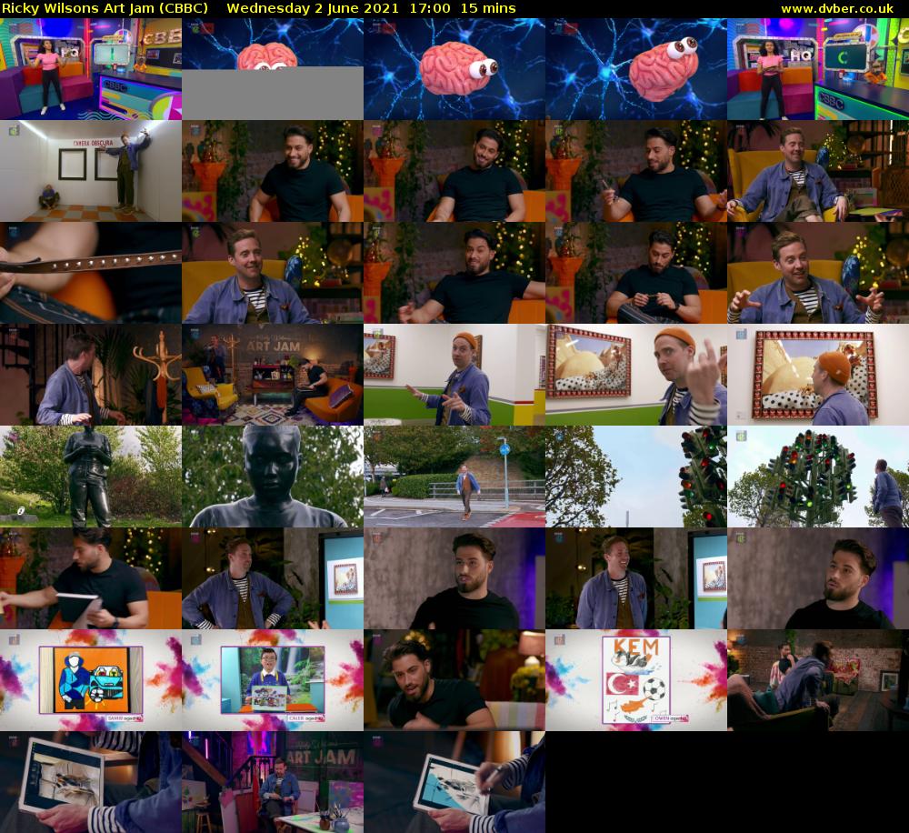 Ricky Wilsons Art Jam (CBBC) Wednesday 2 June 2021 17:00 - 17:15