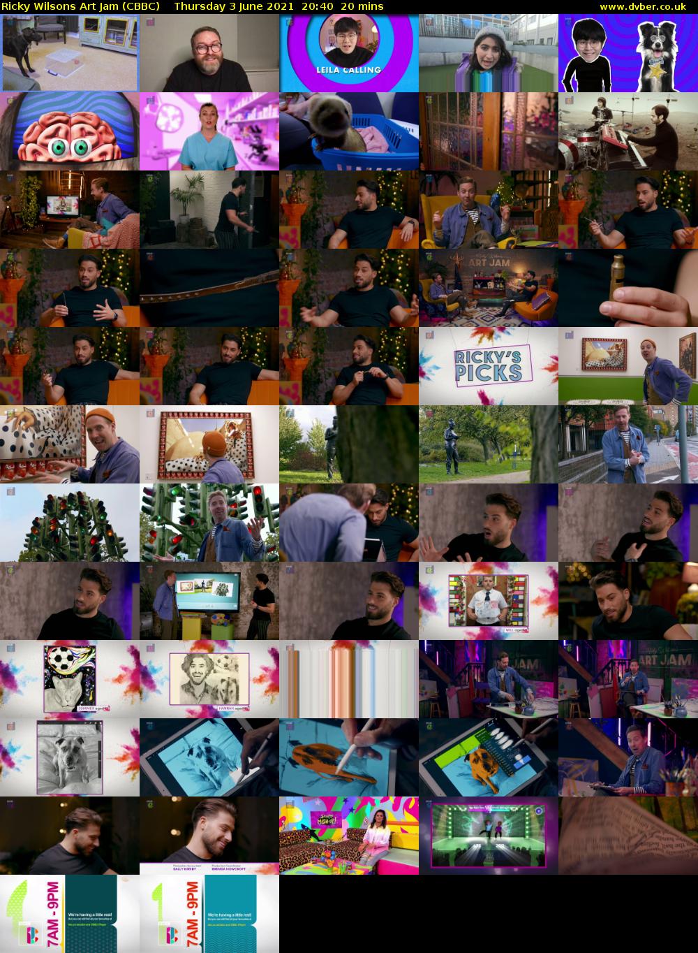 Ricky Wilsons Art Jam (CBBC) Thursday 3 June 2021 20:40 - 21:00