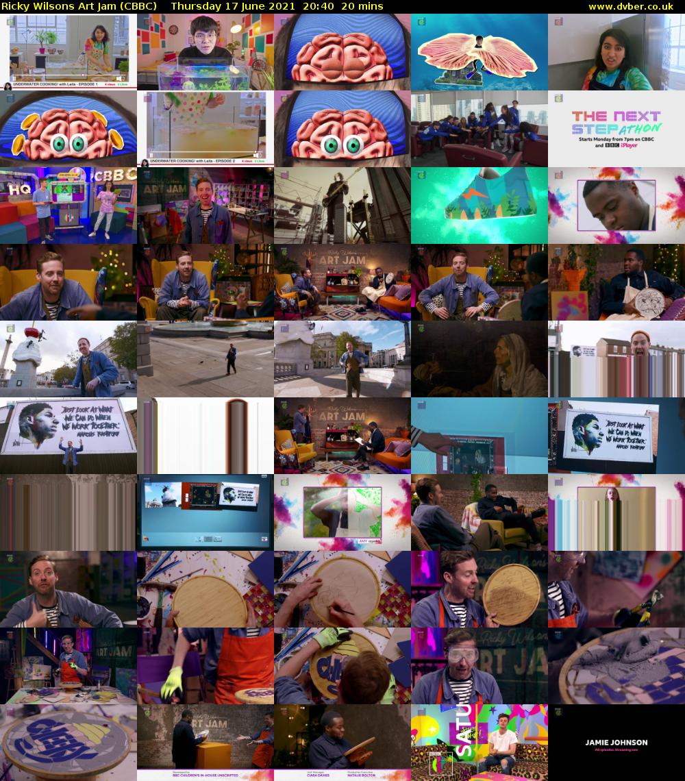 Ricky Wilsons Art Jam (CBBC) Thursday 17 June 2021 20:40 - 21:00