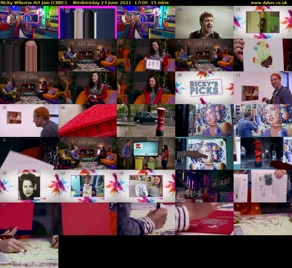 Ricky Wilsons Art Jam (CBBC) Wednesday 23 June 2021 17:00 - 17:15