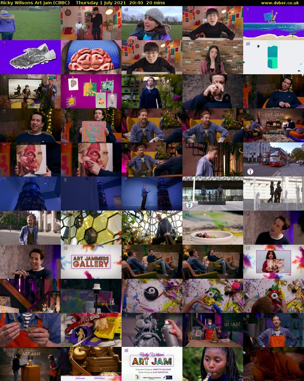 Ricky Wilsons Art Jam (CBBC) Thursday 1 July 2021 20:40 - 21:00