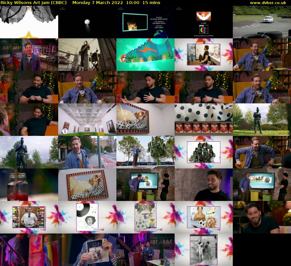 Ricky Wilsons Art Jam (CBBC) Monday 7 March 2022 10:00 - 10:15