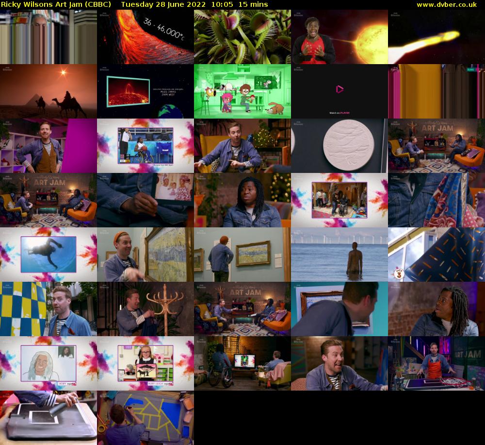 Ricky Wilsons Art Jam (CBBC) Tuesday 28 June 2022 10:05 - 10:20