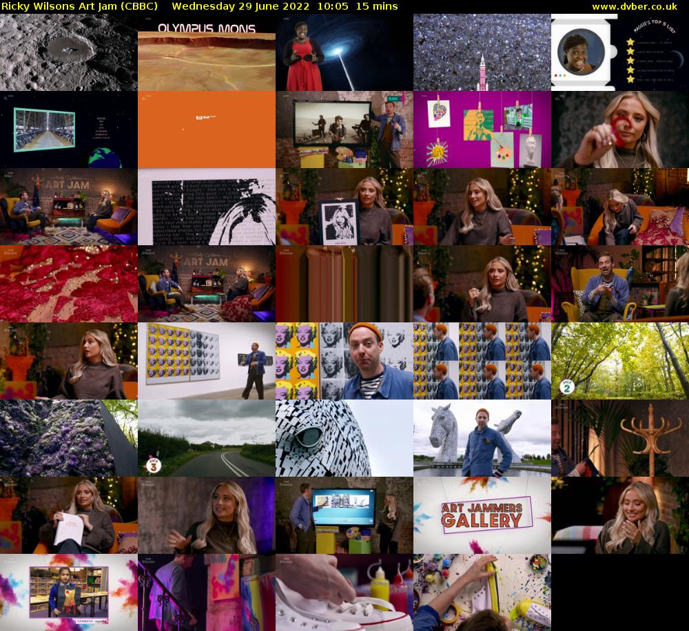 Ricky Wilsons Art Jam (CBBC) Wednesday 29 June 2022 10:05 - 10:20