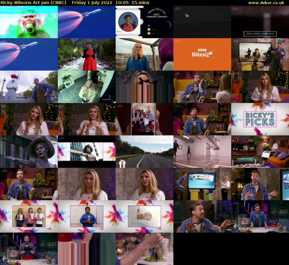 Ricky Wilsons Art Jam (CBBC) Friday 1 July 2022 10:05 - 10:20