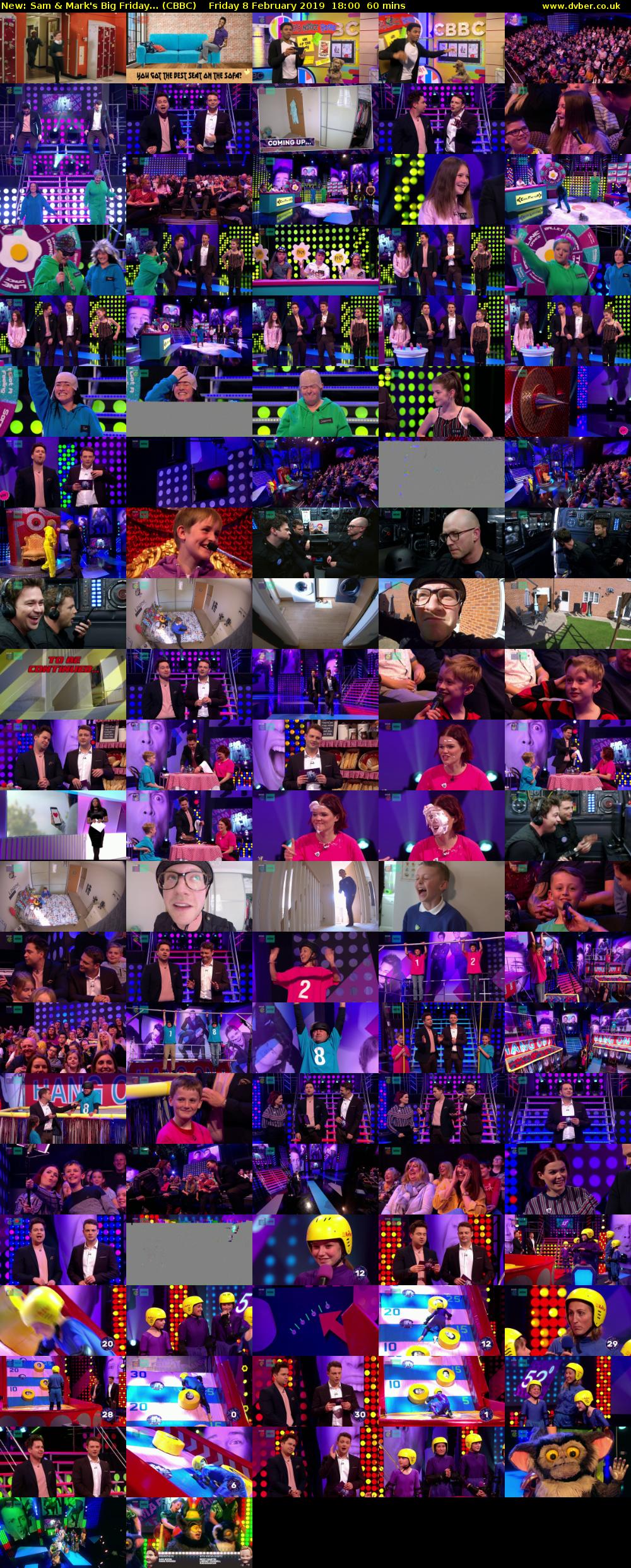 Sam & Mark's Big Friday... (CBBC) Friday 8 February 2019 18:00 - 19:00