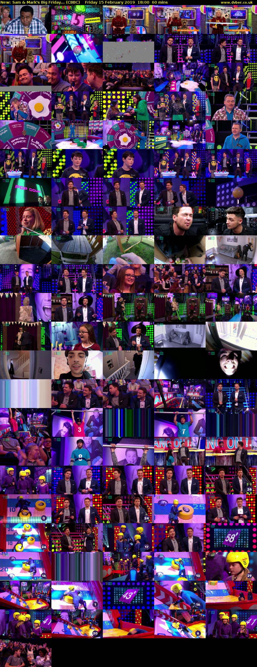 Sam & Mark's Big Friday... (CBBC) Friday 15 February 2019 18:00 - 19:00