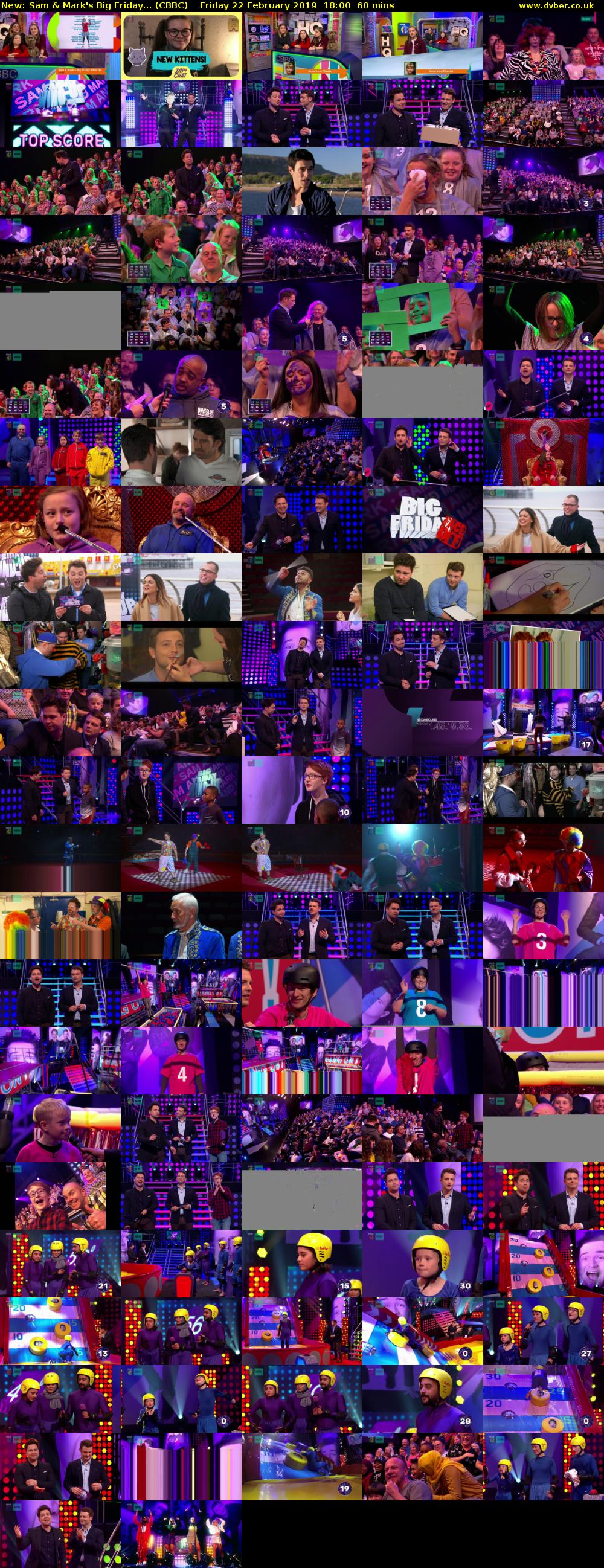 Sam & Mark's Big Friday... (CBBC) Friday 22 February 2019 18:00 - 19:00