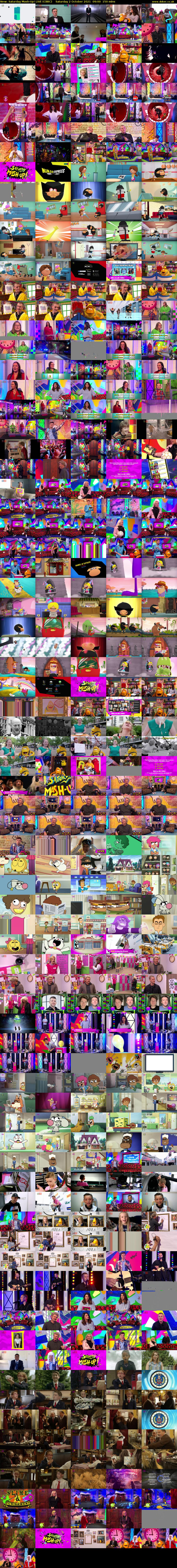 Saturday Mash-Up! LIVE (CBBC) Saturday 2 October 2021 09:00 - 11:30