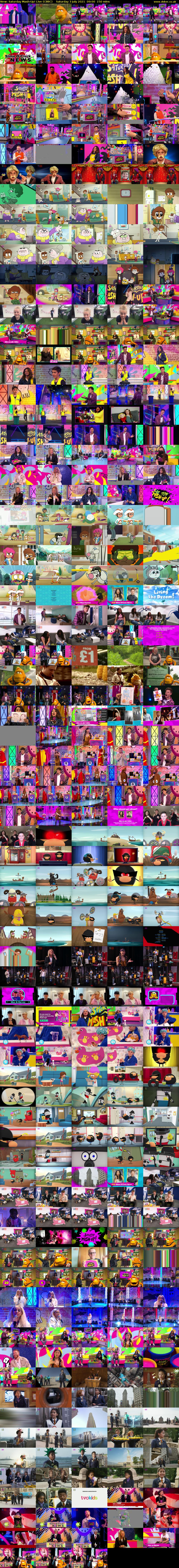 Saturday Mash-Up! Live (CBBC) Saturday 3 July 2021 09:00 - 11:30