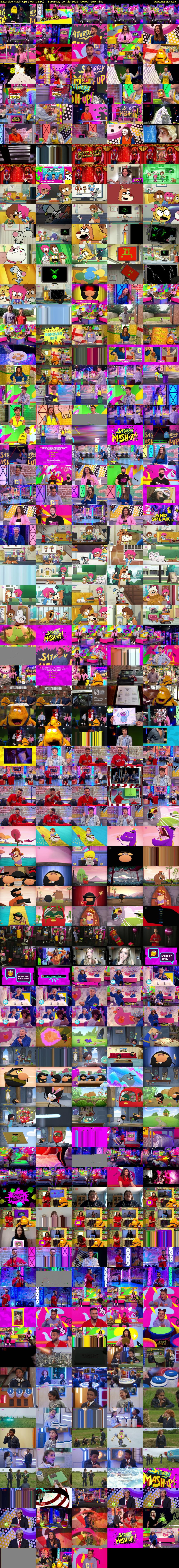 Saturday Mash-Up! Live (CBBC) Saturday 10 July 2021 09:00 - 11:30