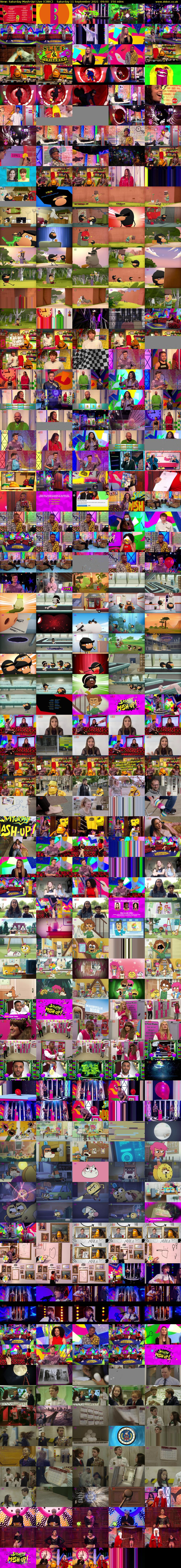 Saturday Mash-Up! Live (CBBC) Saturday 11 September 2021 09:00 - 11:30